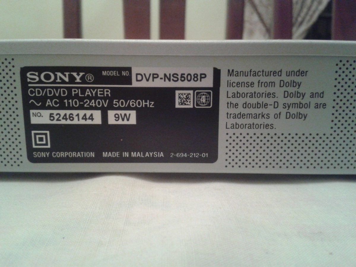Dvd sony dvp-ns508p manual online